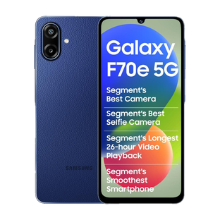 Samsung Galaxy F70e 5G (Spotlight Blue, 128 GB)