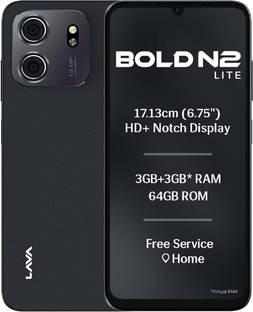 LAVA Bold N2 lite (Nilgiri Blue, 64 GB)