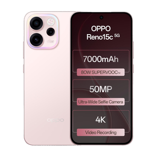 OPPO Reno15c 5G (Afterglow Pink, 256 GB)