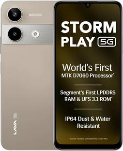 LAVA Storm Play 5G (Dune Titanium, 128 GB)