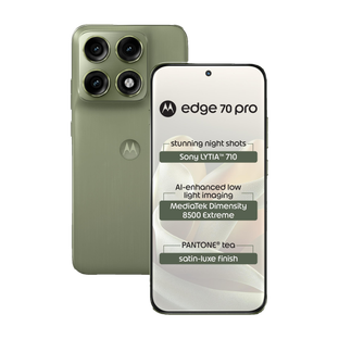 MOTOROLA edge 70 pro (Satin-Luxe PANTONE Tea (Green), 256 GB)