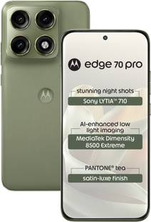 MOTOROLA edge 70 pro (Satin-Luxe PANTONE Tea (Green), 256 GB)