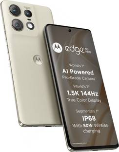 Motorola Edge 50 Pro 5G with 125W Charger (Vanilla Cream, 256 GB)