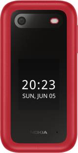 Nokia 2660 Flip 4G Volte Red keypad Mobile with Dual Sim & Screen, MP3 Player