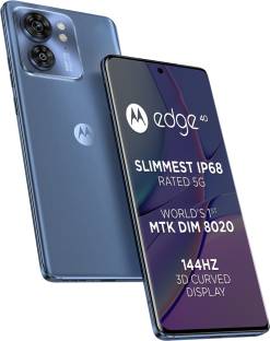 Coming Soon Add to Compare MOTOROLA Edge 40 (Lunar Blue, 256 GB) 4.27,183 Ratings & 1,282 Reviews 8 GB RAM | 256 GB ROM 16.64 cm (6.55 inch) Full HD+ Display 50MP + 13MP | 32MP Front Camera 4400 mAh Battery Dimensity 8020 Processor PMMA Acrylic Glass 1 Year Handset and 6 Months Accessories ₹29,999 ₹34,999 14% off