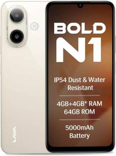 LAVA Bold N1 (Sparkling Ivory, 64 GB)