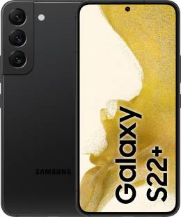 Add to Compare SAMSUNG Galaxy S22 Plus 5G (Phantom Black, 128 GB) 8 GB RAM | 128 GB ROM 16.76 cm (6.6 inch) Full HD+ Display 50MP + 12MP + 10MP | 10MP Front Camera 4500 mAh Lithium-ion Battery Qualcomm Snapdragon 8 Gen 1 Processor 1 Year Manufacturer Warranty for Device and 6 Months Manufacturer Warranty for In-Box Accessories ₹59,999 ₹1,01,999 41% off Free delivery Save extra with combo offers Upto ₹30,600 Off on Exchange