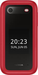 Nokia 2660 Flip 4G Volte Red keypad Mobile with Dual Sim & Screen, MP3 Player