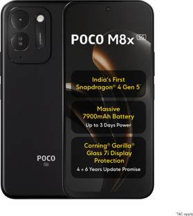 POCO M8x 5G (Black, 128 GB)