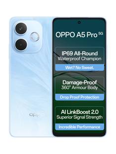 OPPO A5 Pro 5G (Feather Blue, 128 GB)