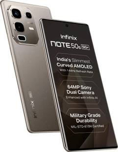 Infinix Note 50s 5G+ 45W Charger In the Box & AI (Titanium Grey, 128 GB)