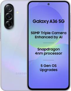 Samsung Galaxy A36 5G (Awesome Lavender, 256 GB)