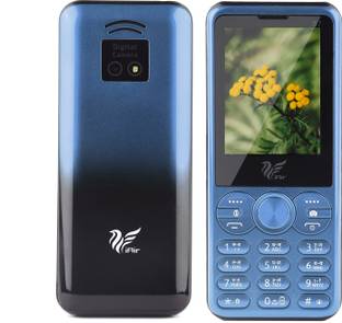IAIR Basic Feature Dual Sim Mobile Phone with 2800mAh Battery, 2.4 inch Display Screen, 0.8 mp Camera with Big LED Torch (FPS7, Sky Blue)