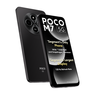 POCO M7 5G (Satin Black, 128 GB)