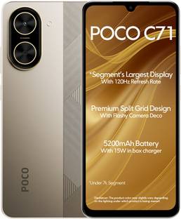 POCO C71 (Desert Gold, 128 GB)