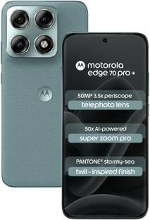 MOTOROLA Edge 70 Pro+ (Twill Inspired PANTONE Stormy sea (Green), 256 GB)