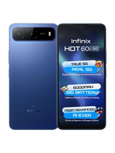 Infinix HOT 60i 5G (Shadow Blue, 128 GB)