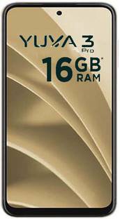 LAVA Yuva 3PRO DS with Premium Glass Back Design|5000 mAh Battery|Expandable Upto 1TB (DESERT GOLD, 128 GB)