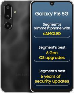 SAMSUNG Galaxy F16 5G (Bling Black, 128 GB)