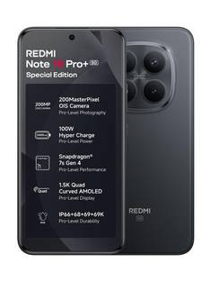 REDMI Note 15 Pro+ 5G Special Edition Carbon Black 16GB RAM 512GB ROM (Carbon Black, 512 GB)