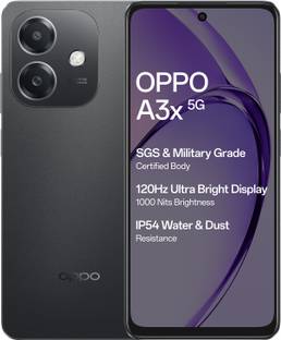 OPPO A3x 5G (Sparkle Black, 64 GB)