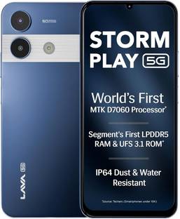 LAVA Storm Play 5G (Frosty Blue, 128 GB)