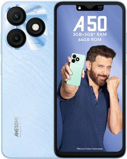 itel A50 (Cyan Blue, 64 GB)