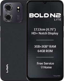 LAVA Bold N2 Lite (Nilgiri Blue, 64 GB)