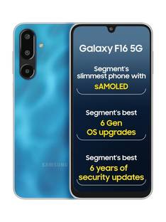 Samsung Galaxy F16 5G (Vibing Blue, 128 GB)