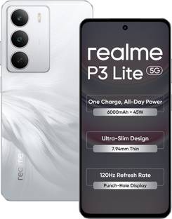 realme P3 Lite 5G Charger in the Box (Lily White, 128 GB)