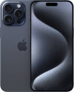 Currently unavailable Add to Compare APPLE Iphone 15 Pro Max (Blue Titanium, 256 GB) 256 GB ROM 17.02 cm (6.7 inch) Super Retina XDR Display 48MP + 12MP + 12MP | 12MP Front Camera A17 Pro Chip, 6 Core Processor Processor 1 Year Warranty for Phone and 6 Months Warranty for In-Box Accessories ₹1,59,900