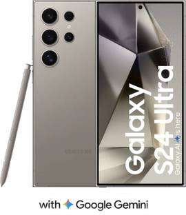 Samsung Galaxy S24 Ultra 5G (Titanium Gray, 256 GB)