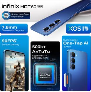 Infinix Hot 60 5G+ (Caramel Glow, 128 GB)