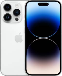 Add to Compare APPLE iPhone 14 Pro (Silver, 128 GB) 4.61,813 Ratings & 130 Reviews 128 GB ROM 15.49 cm (6.1 inch) Super Retina XDR Display 48MP + 12MP + 12MP | 12MP Front Camera A16 Bionic Chip, 6 Core Processor Processor 1 Year Warranty for Phone and 6 Months Warranty for In-Box Accessories ₹1,19,900 Free delivery Save extra with combo offers Upto ₹30,600 Off on Exchange