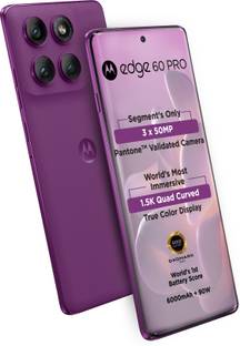 MOTOROLA Edge 60 Pro (Pantone Sparkling Grape, 256 GB)