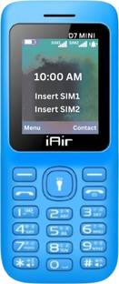 IAIR D7 MINI Dual Sim Keypad Phone With Jazz Wired Earphone| 1.8 Inch Big Display