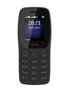 Nokia 105 Classic Dual Sim Keypad Phone, Charger in-Box