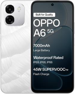 OPPO A6 5G (Ice White, 128 GB)