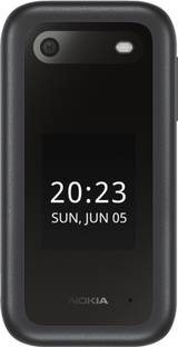 Nokia 2660 Flip 4G Volte Black keypad Mobile with Dual Sim & Screen, MP3 Player