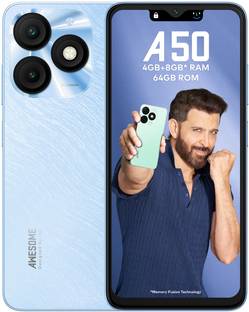 itel A50 (Cyan Blue, 64 GB)