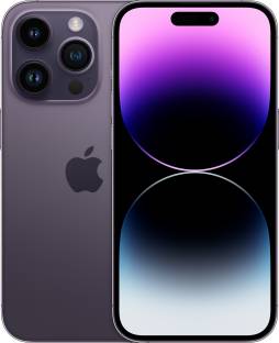 Add to Compare APPLE iPhone 14 Pro (Deep Purple, 128 GB) 4.61,813 Ratings & 130 Reviews 128 GB ROM 15.49 cm (6.1 inch) Super Retina XDR Display 48MP + 12MP + 12MP | 12MP Front Camera A16 Bionic Chip, 6 Core Processor Processor 1 Year Warranty for Phone and 6 Months Warranty for In-Box Accessories ₹1,19,900 Free delivery Save extra with combo offers Upto ₹30,600 Off on Exchange