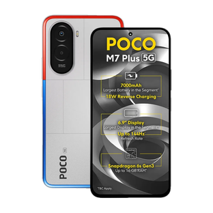 POCO M7 Plus 5G (Chrome Silver, 128 GB)