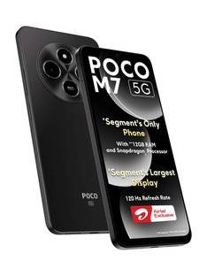 POCO M7 5G  - Locked with Airtel Prepaid (Satin Black, 128 GB)
