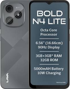 LAVA Bold N4 Lite (Ghost Silver, 32 GB)