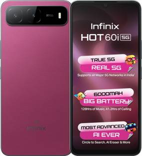 Infinix HOT 60i 5G (Plum Red, 128 GB)