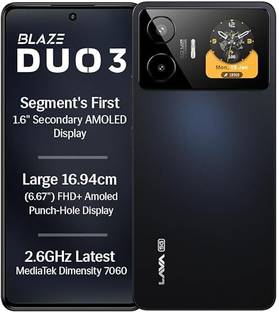 LAVA Blaze Duo 3 (Moonlight Black, 128 GB)