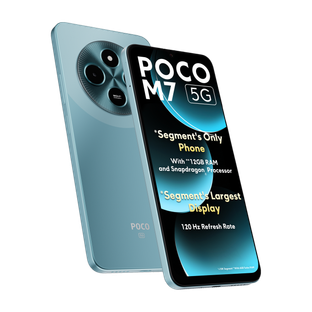 POCO M7 5G (Ocean Blue, 128 GB)