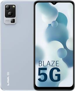 LAVA Blaze 5G (Glass Blue, 128 GB)