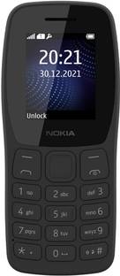 Nokia 105 Classic Single Sim Keypad Phone, Charger in-Box