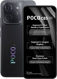 POCO C85 5G Charger in the Box (Power Black, 128 GB)